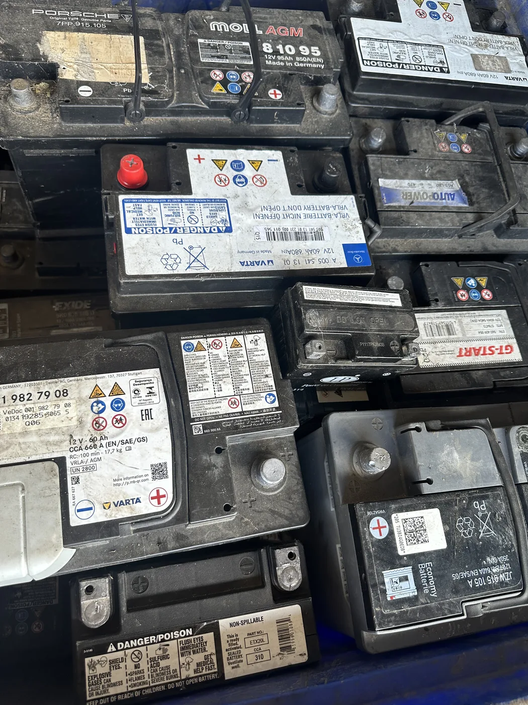 Gebrauchte Fahrzeugbatterien für den Bleibatterienankauf