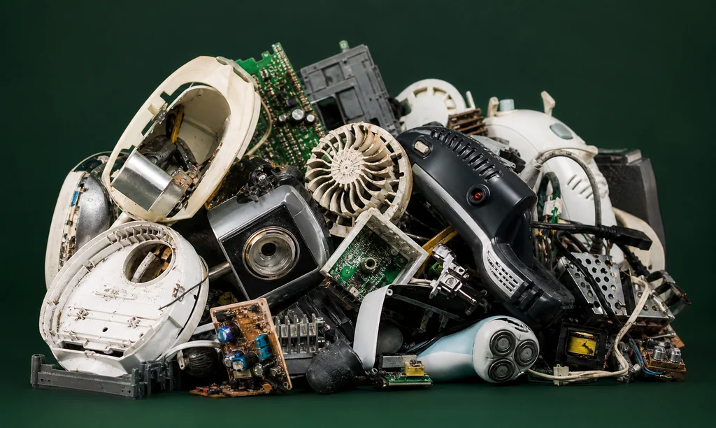 Ausgediente Elektrogeräte mit Metallanteilen