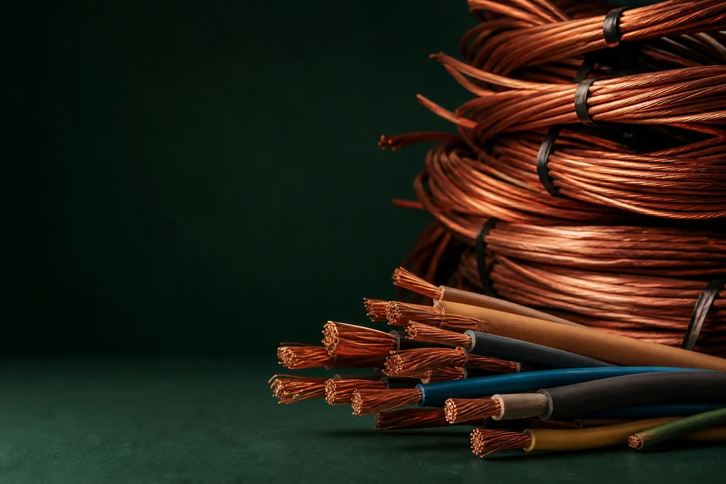 Verschiedene Kabel und Leitungen zur Schrottabholung