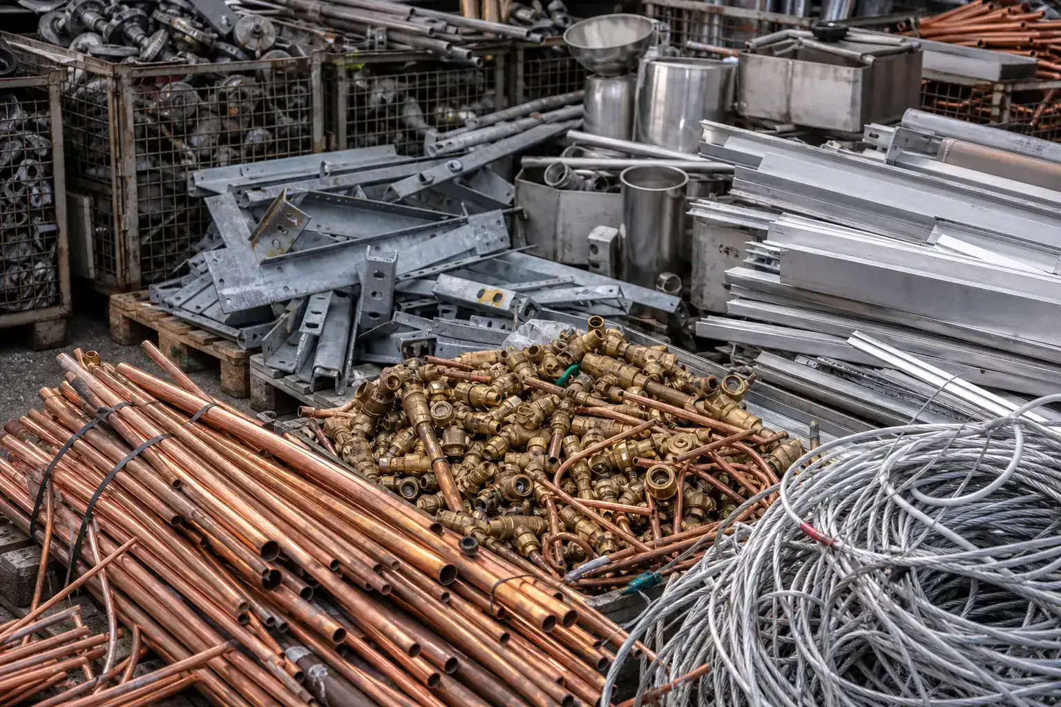 Kupfer, Messing, Kabel und Aluminiumteile zur Abholung in Leverkusen