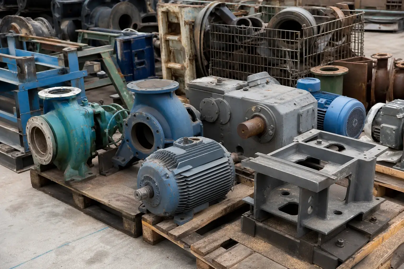 Maschinen- und Metallteile zur Schrottabholung in Neuenrade