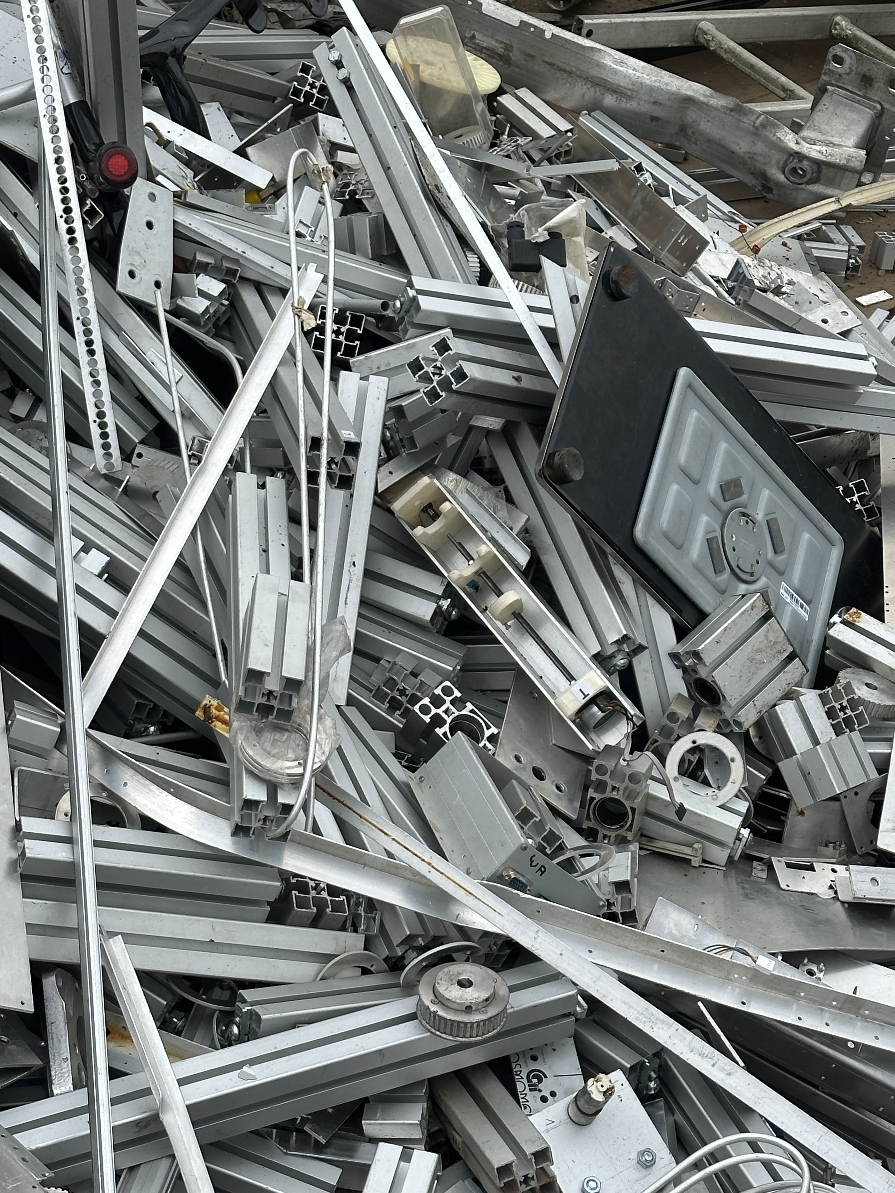 Sortierter Aluminiumschrott für das Recycling